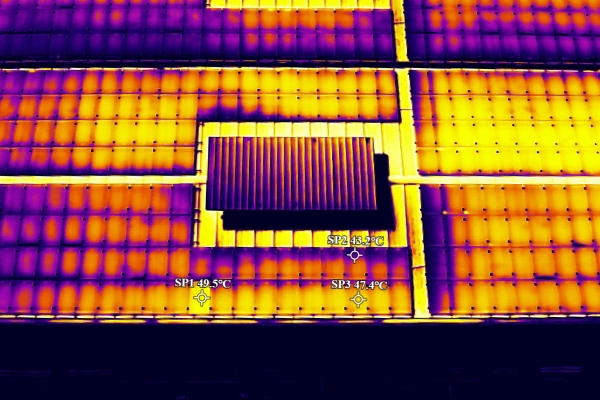 Drohnen-Thermografie einer Photovoltaikanlage